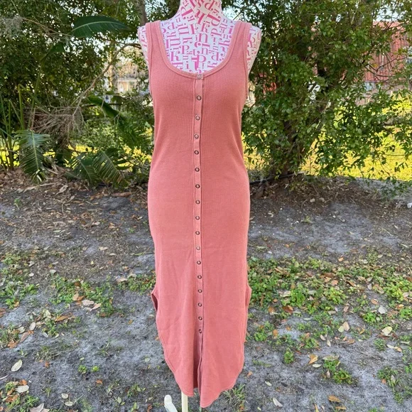 Anthropologie | Dresses | Daily Practice Anthropologie Waffle Knit Button Front Midi Tank Dress Coral Xxs | Poshmark Anthropologie | Dresses | Daily Practice Anthropologie Waffle Knit Button Front Midi Tank Dress Coral Xxs | Poshmark